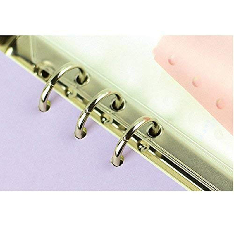 [Australia - AusPower] - LONG TAO 12 Pcs A5 6 Holes Loose Leaf Notebook Refills Filler Organizer 6 Pcs Zipper Bag and 6 Pcs Business Card Refill Page Included 