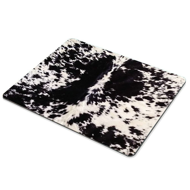 [Australia - AusPower] - SSOIU Cowhide Print Mouse Pad, Black & White Cow Spots Pattern Printed Mousepad Customized Rectangle Non-Slip Rubber Mouse pad Gaming Mouse Pads 9.5 X 7.9 Inch (240mmX200mmX3mm) SS16 