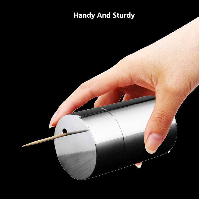 [Australia - AusPower] - Makidar Toothpicks Holder Dispenser Stainless Steel (Chromed) Chromed 