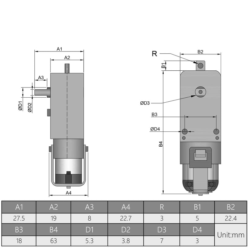 [Australia - AusPower] - Fielect 2Pcs DC Electric Motor 3-6V TT Motor 1:120 Gear Motor Dual Shaft for Arduino Smart Car Robot Toys Cars Chassis Models Vibration Products (I Shape) DC3-6V 1:120 RPM 2 