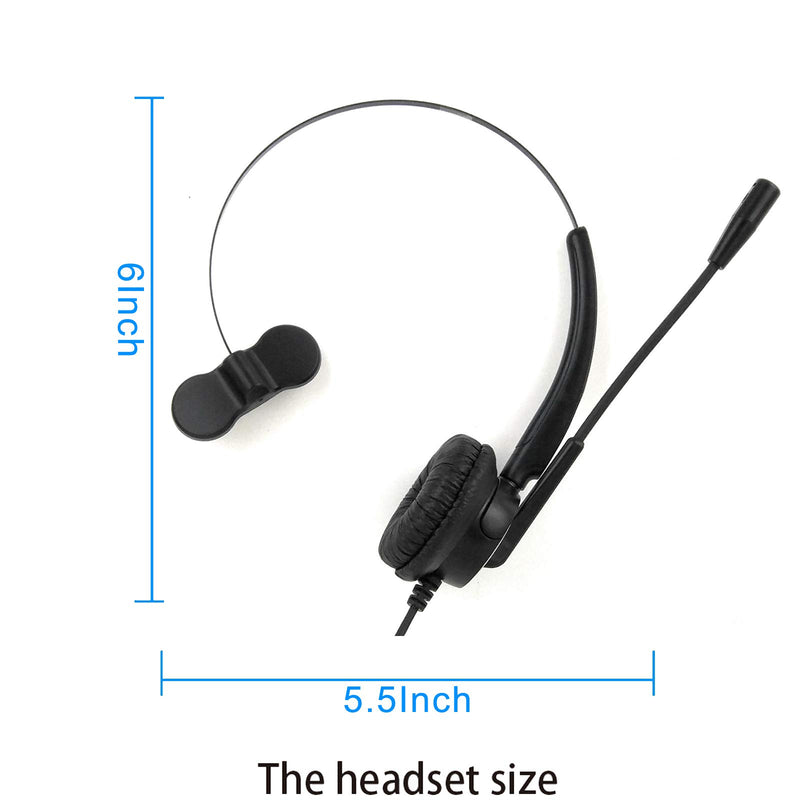 [Australia - AusPower] - TRIPRO Monaural USB VoIP Headset for Computer Internet Calls, VoIP Communication, Skype, Webinar, Softphone, Call Center with Noise Cancelling Microphone and Volume Adjuster 