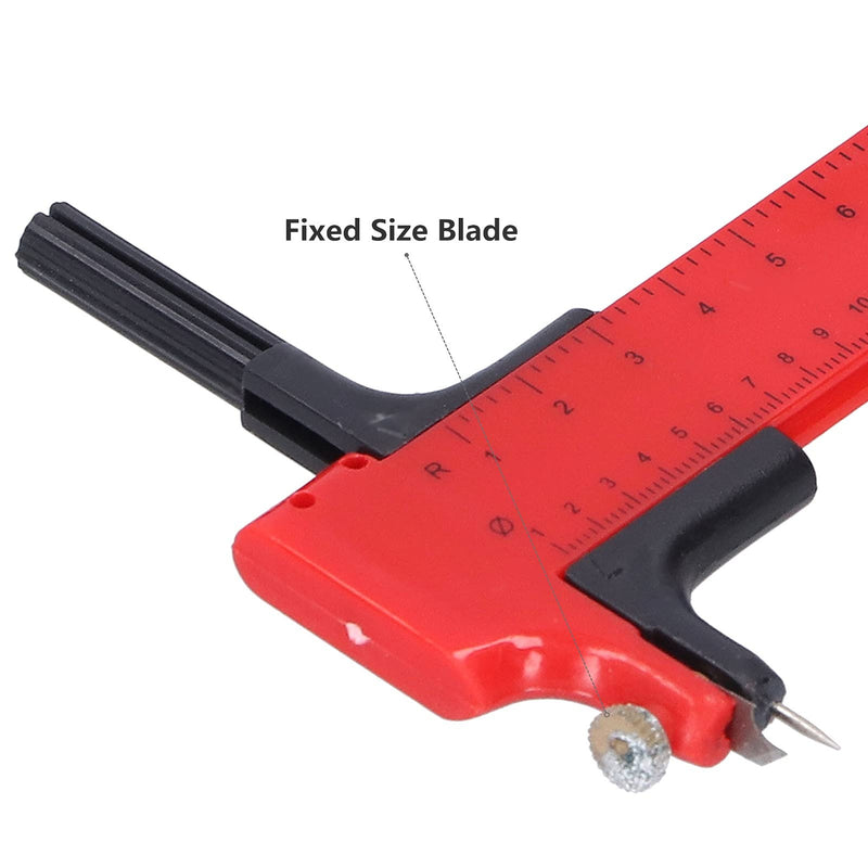 [Australia - AusPower] - Compass Cutter, Adjustable Trimmer Compass Circular Cutting Tool for Rotary Diameter from 10mm to 150mm Perfect Circles Film, Paper, Vinyl, Rubber, etc. 