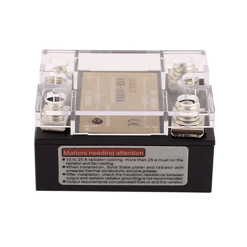[Australia - AusPower] - uxcell ASH-150DA 3-32VDC to 24-480VAC 150A Single Phase Solid State Relay DC to AC Relay 