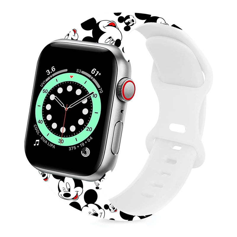 [Australia - AusPower] - Cute Smartwatch Band Compatible with Apple Watch 38mm 40mm Soft Silicone Strap Christmas Gifts Replacement for iWatch Series 6/5/4/3/2/1 3 38-40mm 