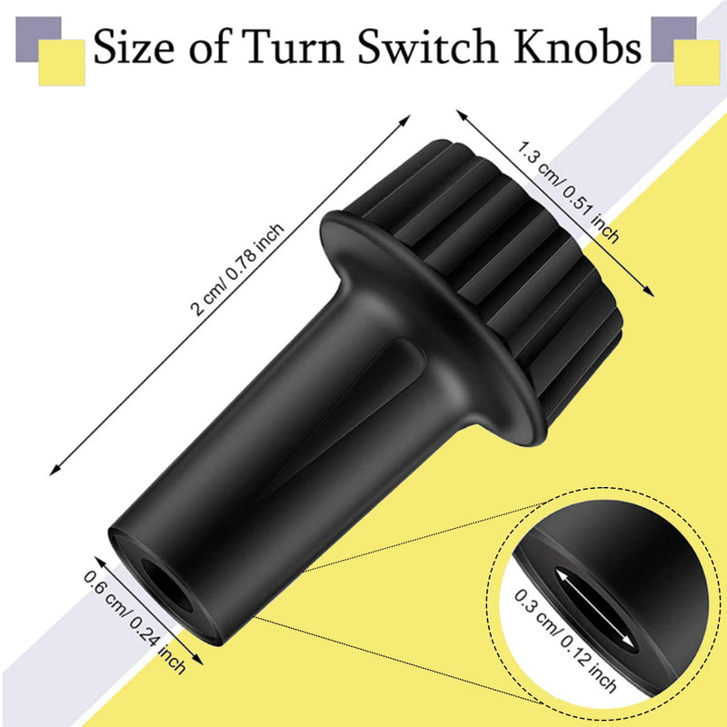[Australia - AusPower] - Venforze 4 Packs Standard Lamp Switch Replacement, Light Lamp Turn On/Off Switch Knobs Replacement (20mm-4pcs) 20mm-4pcs 