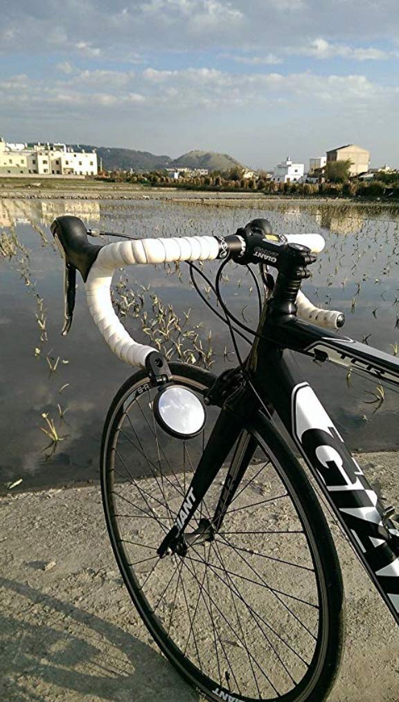 [Australia - AusPower] - Hafny Bar End Bike Mirror, Stainless Steel Lens, Safe Rearview Mirror 
