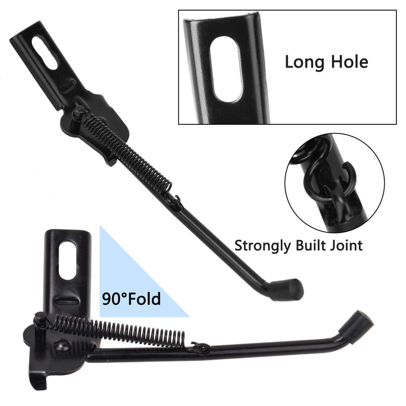 [Australia - AusPower] - SEISSO Bike Kickstand for 12" Kids Bicycle Kickstand Rear Mount for Premium Steel with Pad Kick Stand Rest for 12 inch Bike Replacement for Training Wheel 