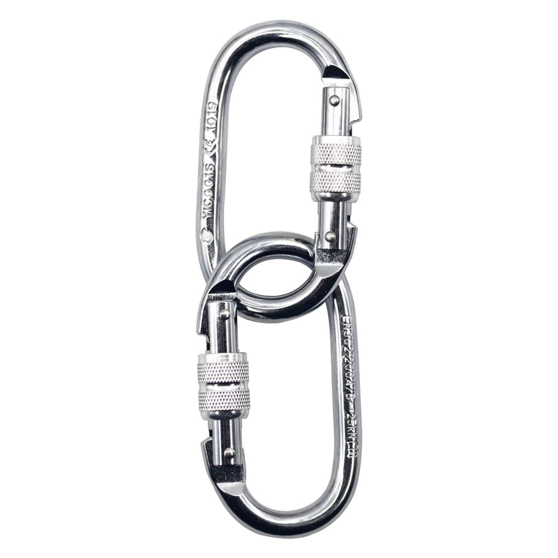 [Australia - AusPower] - PRIOR FITNESS Yoga Hammock Accessory Set Aerial Silk Hardware with Daisy Chain Carabiner for Yoga Swing Pilates 