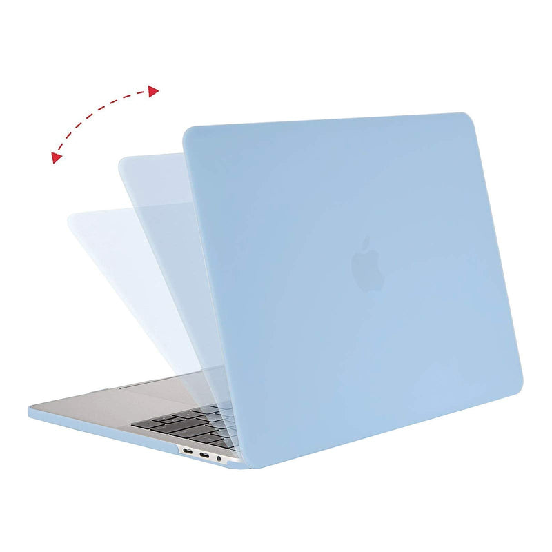 [Australia - AusPower] - MOSISO Compatible with MacBook Pro 13 inch Case 2020-2016 Release A2338 M1 A2289 A2251 A2159 A1989 A1706 A1708 with/Without Touch Bar, Plastic Hard Shell Case Cover & Screen Protector, Airy Blue 