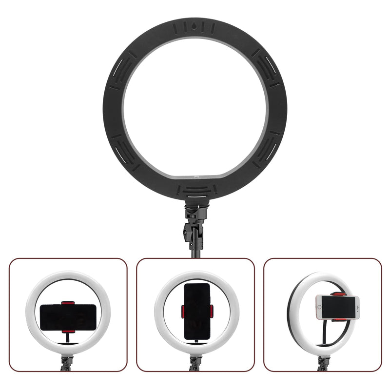 [Australia - AusPower] - SUMCOO 13inches USB Ring Light with 3 Light Modes & 10 Brightness Levels for Selfies, Phones, Video, Live Stream, Makeup, Desk 