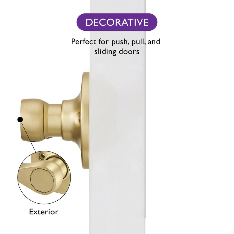 [Australia - AusPower] - Design House 728873 Springdale Door Handle in Satin Gold, Decorative 