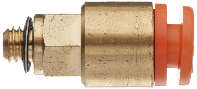 [Australia - AusPower] - SMC KQ2H07-U03A Brass Push-to-Connect Tube Fitting, Adapter, 1/4" Tube OD x 3/8" UNI Thread Male 