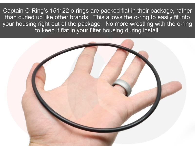 [Australia - AusPower] - Captain O-Ring - Replacement 151122 O-Rings Compatible with Pentek Big Blue Water Filters OEM Size ORing Buna-N (3 Pack) 