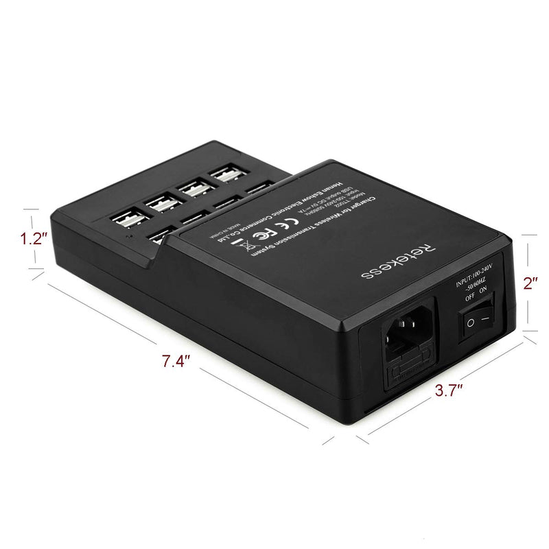 [Australia - AusPower] - Retekess USB Charger,16 Port Desktop USB Charging Station for T130 TT101 TT105 TT106 TT108 TT109 TT122 TT110 Tour Guide System,Retevis Walkie Talkies or Multiple USB-Powered Devices(4.6ft Cord) 