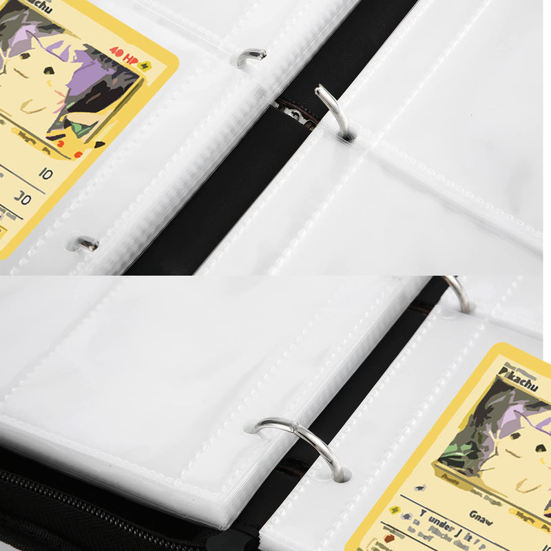 [Australia - AusPower] - TCGAMES Card Binder for Pokemon Cards Binder 4-Pocket, 440 PocketsTrading Card Games Collection Binder with Sleeves (Pink) 
