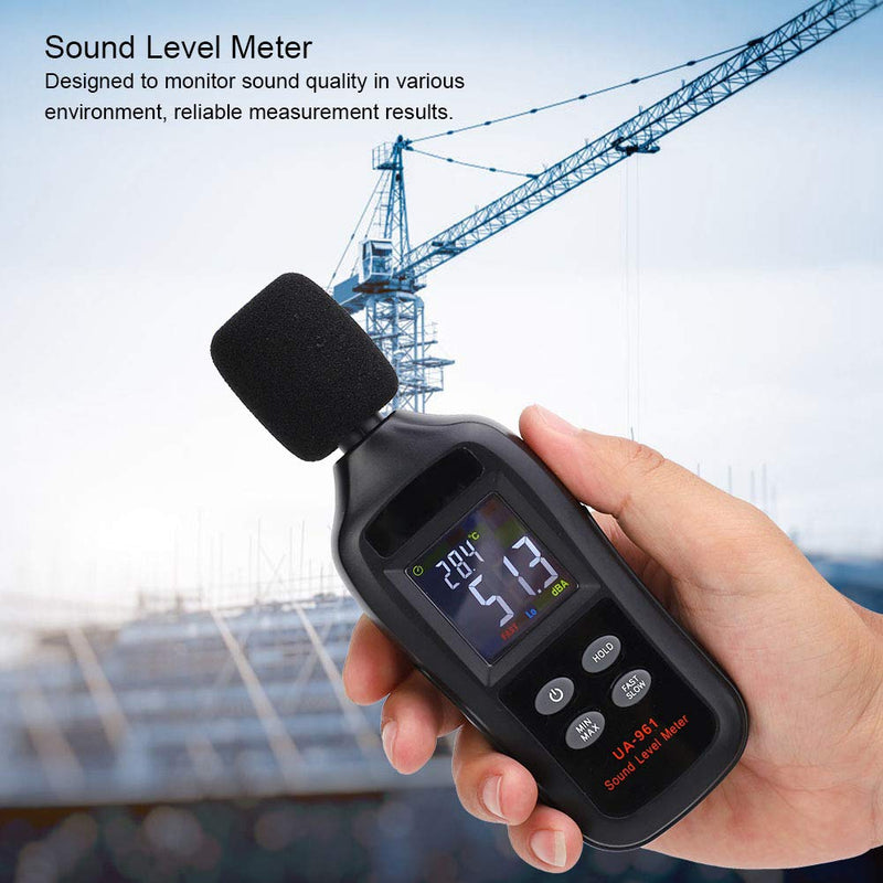 [Australia - AusPower] - Walfront UA961 Portable Sound Level Meter Decibel Meter Noise Meter Monitor Sound Quality Audio Record Sound Measuring Tool 35-135dB 