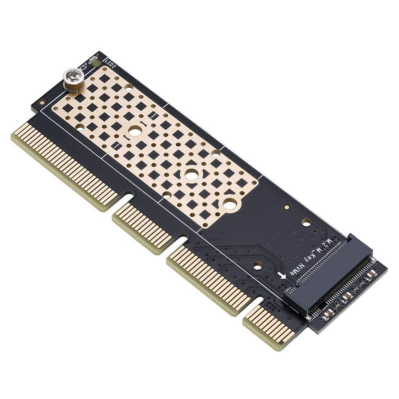 [Australia - AusPower] - NVME Adapter with Heat Sink fo M.2 NVME (M-Key) SSD to PCIE 3.0 X16 Expansion Card 