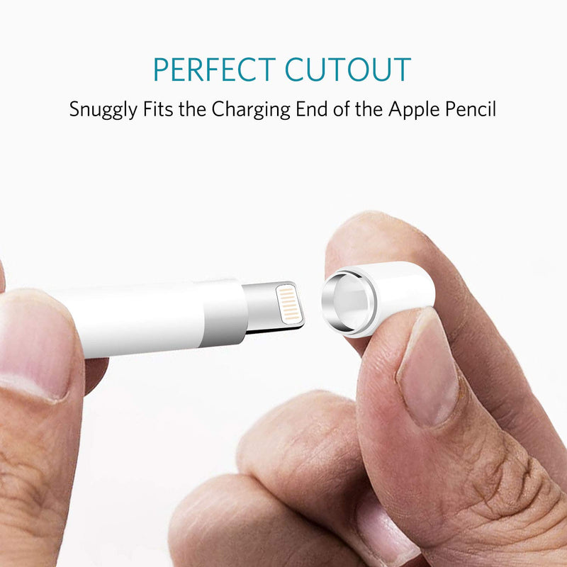 [Australia - AusPower] - CoBak Replacement Cap for Apple Pencil, Magnetic Protective Cap Cover iPencil Cap for iPad Pencil(2 Pack) White 