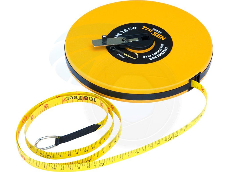 [Australia - AusPower] - 50M 165FT Constriction Imperial Metric Fiberglass Measuring Tape Reel 