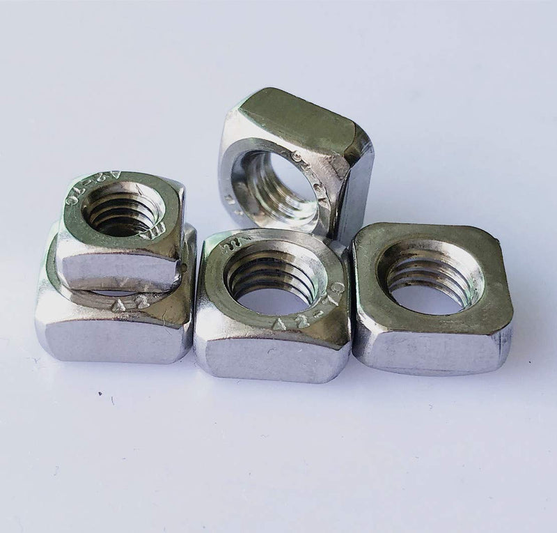 [Australia - AusPower] - 25pcs M6 Metric Square Nuts 18-8 (304) Stainless Steel Fastener 25 