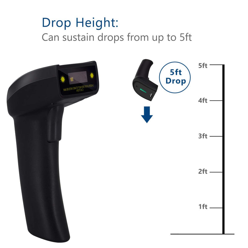 [Australia - AusPower] - 2D Wired Barcode Scanner,Symcode QR PDF417 Bar Code Reader Scanner Long Transfer Distance Computer Cell Phone Screen Scan 2D Wired Scanner 