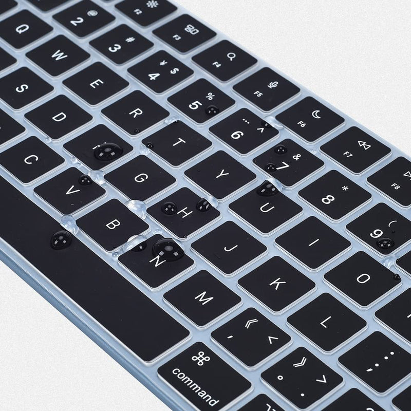 [Australia - AusPower] - Ultra Thin Keyboard Cover for 2021 Newest Apple iMac 24 Inch Magic Keyboard with Touch ID A2449 Keyboard Cover Skin, 2021 iMac 24 Inch M1 Chip Magic Keyobard A2450 Keyboard Skin Accessories, Black 