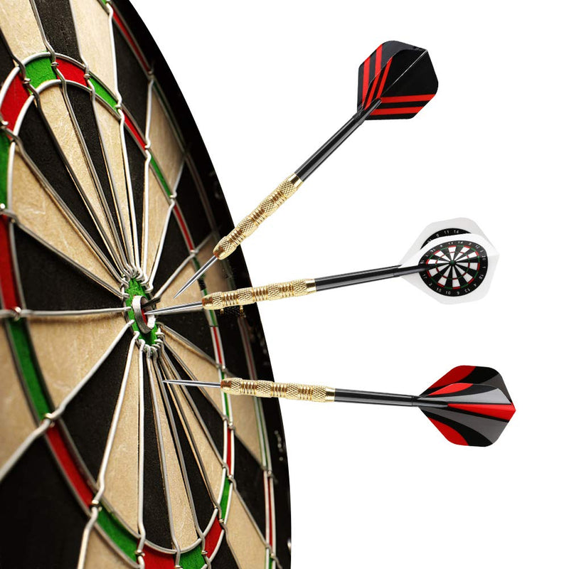 [Australia - AusPower] - Accmor Steel Tip Darts, Professional Metal Darts, Darts Metal Tip Set, Metal Darts for Dartboard,18 pcs 