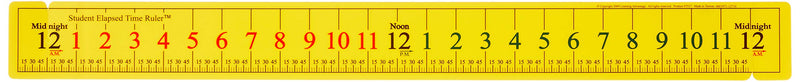 [Australia - AusPower] - Learning Advantage 7546 Student Elapsed Time Ruler (Pack of 10) 