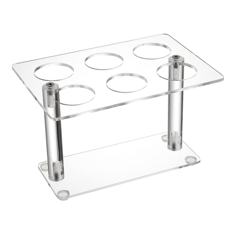 [Australia - AusPower] - YOUEON 2 Pack Acrylic Ice Cream Cone Holder with 6 Holes, Acrylic Cone Stand Waffle Cone for Cupcake, Sugar, Popcorn, Restaurant, Party or Buffet 