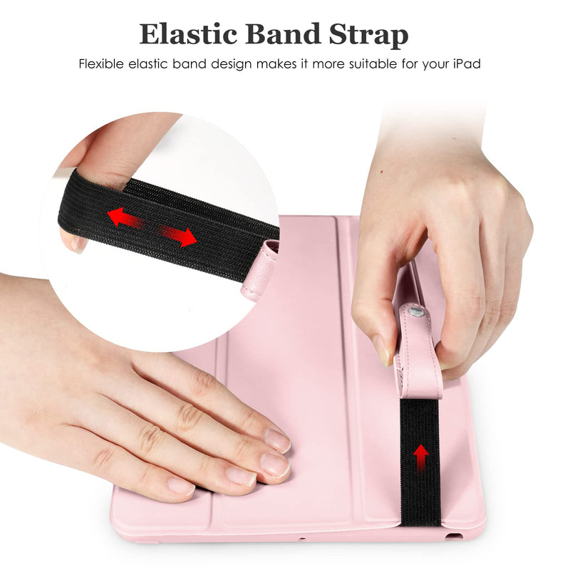 [Australia - AusPower] - DTTO Pencil Case for Apple Pencil 1st/2nd Generation, PU Leather Pencil Sleeve Pouch with Detachable Elastic Band for iPad 9.7"/ 10.2"/ 10.5"/ 10.9"/ 11"/ 12.9" Case, Rose Gold 