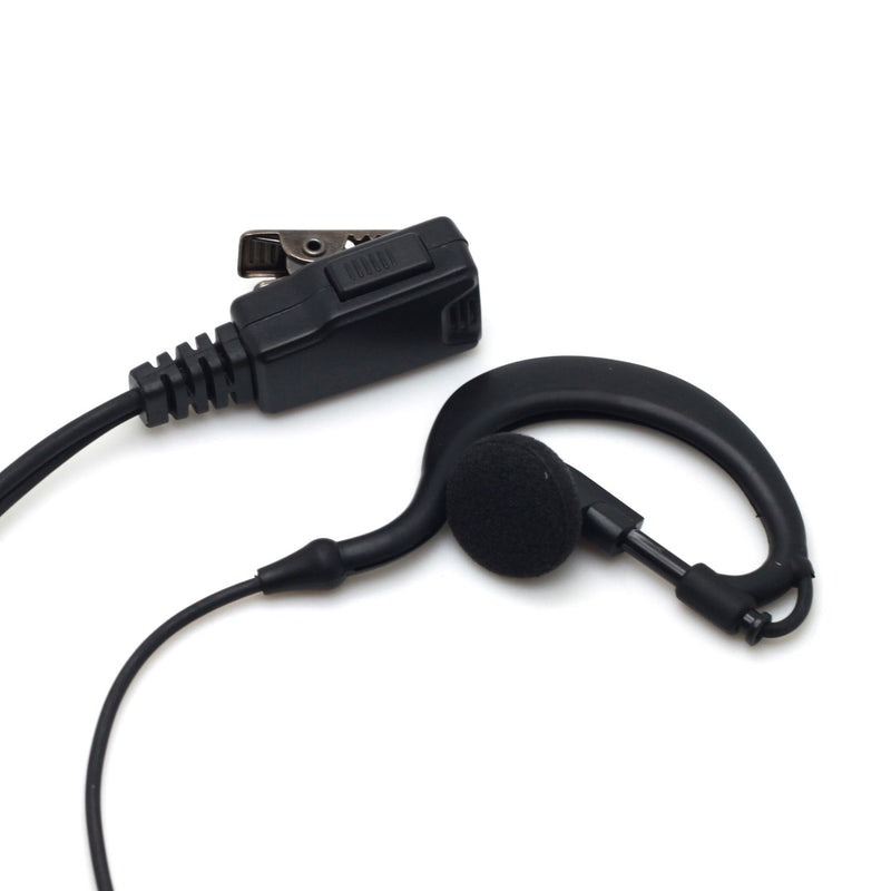 [Australia - AusPower] - Kymate G-shape Ear Earpiece Headset with PTT Button & Mic For Kenwood Radio NX-200 TK-180 TK-380 TK-480 TK-2180 TK-3180 TKR-830 Multi-pin 