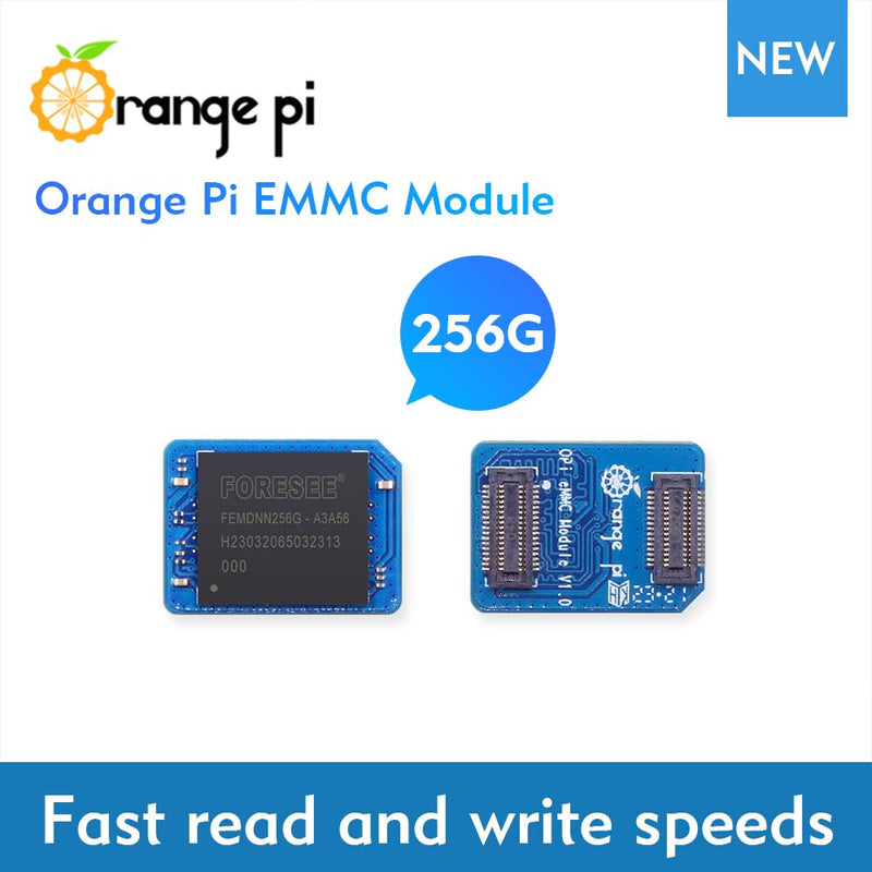 [Australia - AusPower] - Orange Pi 256GB EMMC Module Fast Read and Write Speeds, Support for Orange Pi 5 Plus, Orange Pi 3B Single Board Computer (256GB) 