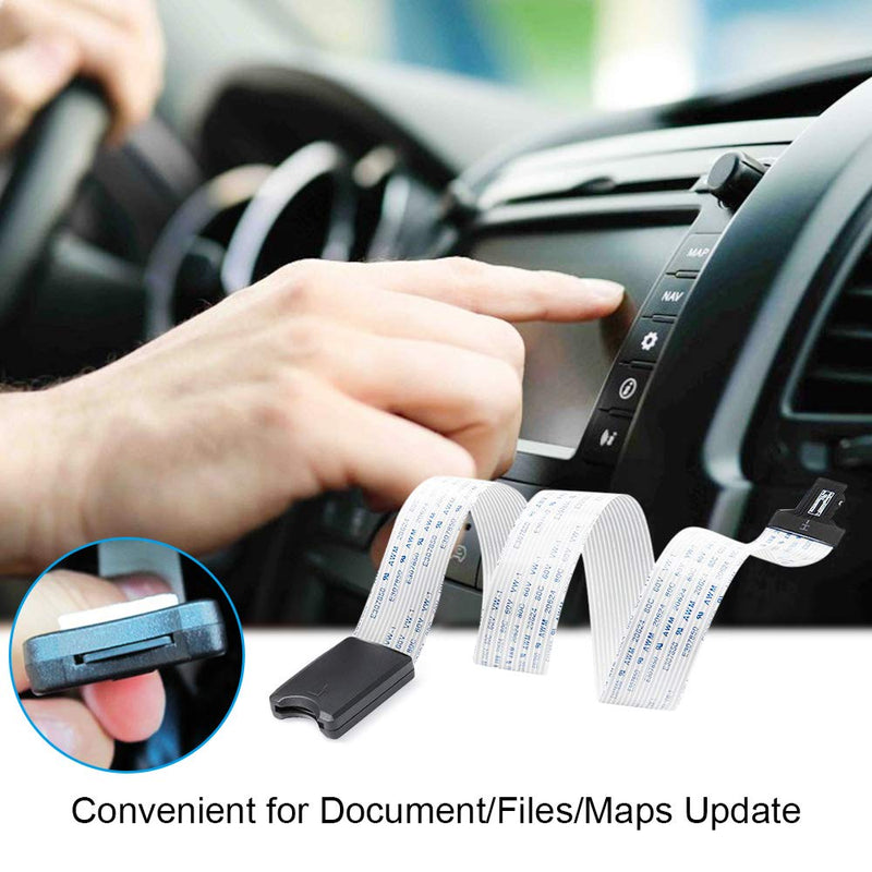 [Australia - AusPower] - Micro SD to Micro SD (TF to TF) Card Extension Cable, Electop TF Card Reader Adapter Flexible Extender SanDisk/MicroSDHC Compatible with GPS,3D Printer,Raspberry Pi,TV,DVD,SDXC（TF to TF） 