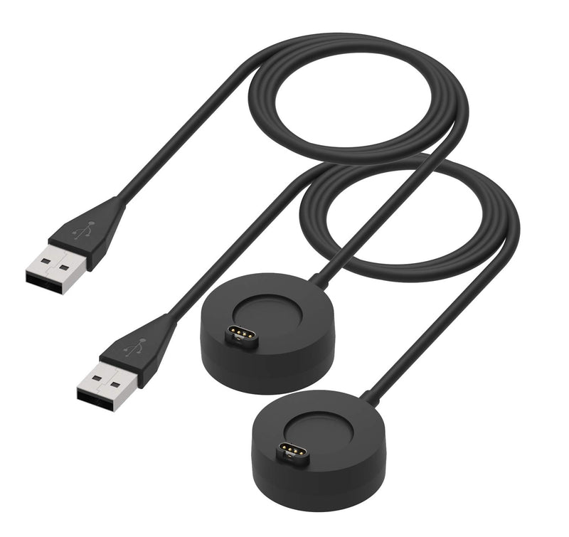 [Australia - AusPower] - Compatible with Garmin Forerunner 745 Charger, 2-Pack Replacement USB Charging Cable 3.3Ft Sturdy Power Cord Charger Stand for Forerunner 745 Smartwatch 