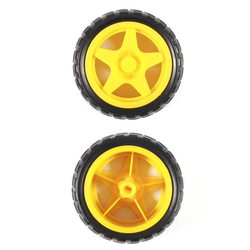 [Australia - AusPower] - ALAMSCN Robot Motor Kit DC Motor 3-6V Gear TT Motor with Tire Wheel + L293D Motor Drive Controller Motor Control Expansion Board for Arduino Smart Car 