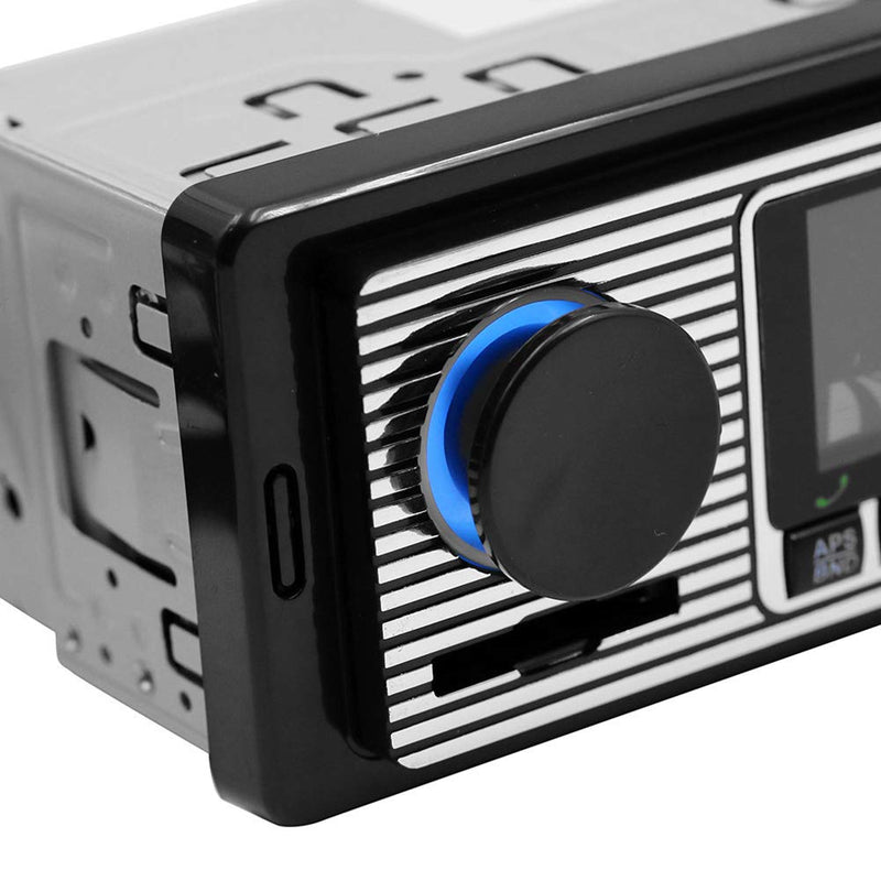 [Australia - AusPower] - Car Stereo for Bluetooth, Retro Car FM Radio Smart Player, Electronic Auto FM Radio Receiver, Hands-Free Calling, Support MP3/WMA/WAV/AUX black 