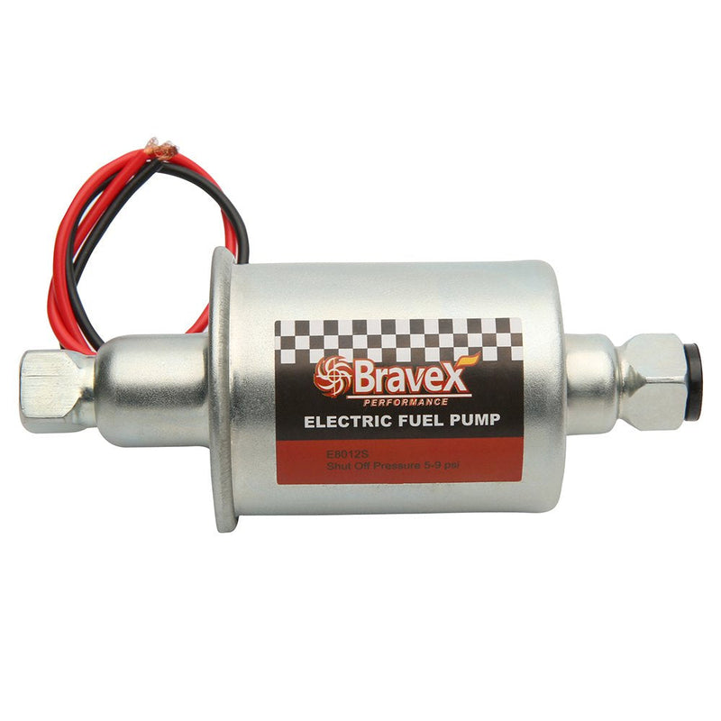 [Australia - AusPower] - Bravex E8012S Universal Electric Fuel Pump Low Pressure 5-9 PSI 12V w/Installation Kit E8012S(5-9 PSI) 