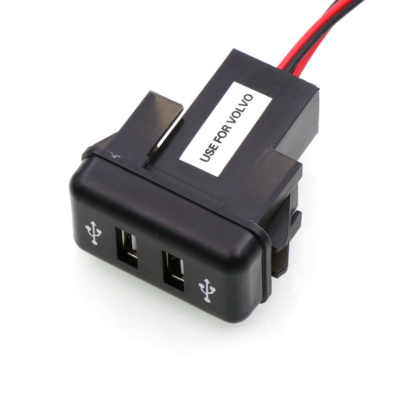[Australia - AusPower] - Timloon Dual USB Car Charger 5V 2.1A/2.1A Dual USB Power Socket for Smart Phone Ipad iPhone Use for Volvo FH FH12 