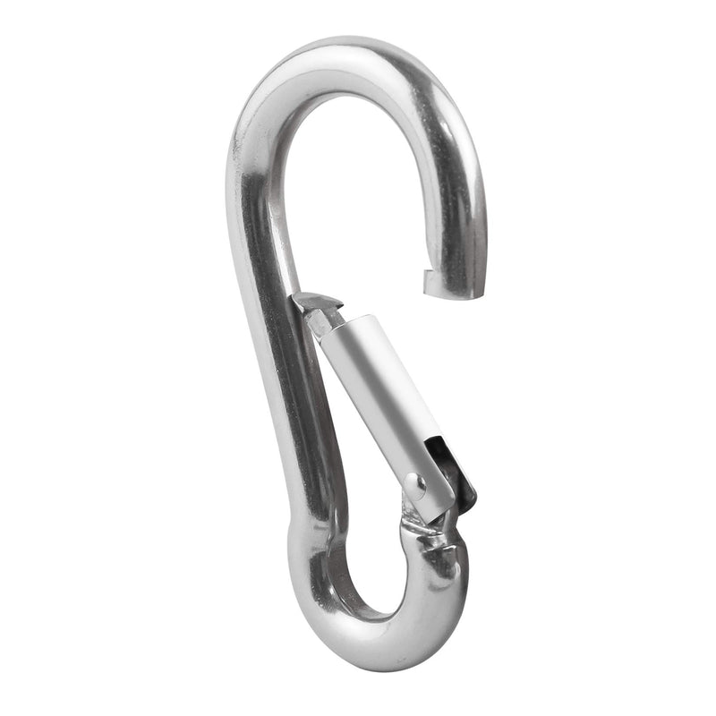 [Australia - AusPower] - BNYZWOT M4 5/32 inch Multifunctional Spring Snap Hook Quick Link Lock Ring Carabiner 40mm 304 Stainless Steel Set of 30 