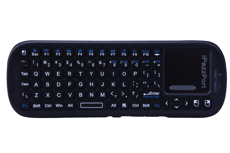 [Australia - AusPower] - iPazzPort 2.4G Mini Wireless Keyboard with Touchpad Mouse Combo, Lightweight Portable Keyboard Controller, Compatible with Android TV Box/PC/Tablets/PS4/Raspberry Pi 3/HTPC KP-810-19S 
