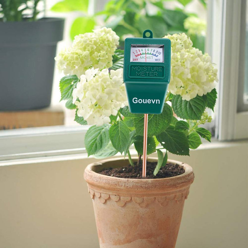 [Australia - AusPower] - Gouevn Soil Moisture Meter, Plant Moisture Meter Indoor & Outdoor, Hygrometer Moisture Sensor Soil Test Kit Plant Water Meter for Garden, Farm, Lawn (No Battery Needed) Green 
