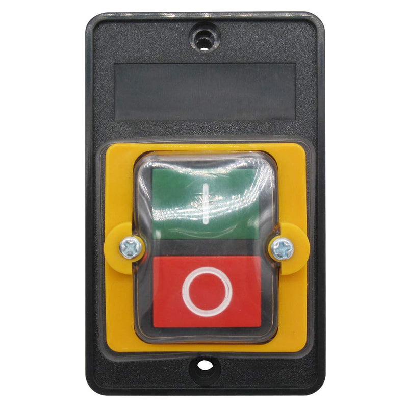 [Australia - AusPower] - mxuteuk Waterproof Push Button Switch Motor On Off Switch Start Stop Switch Self Lock Mechanical Equipment Control Station 10A AC 220V/380V KAO-10KH 3 Phase On/Off Switch with Box 