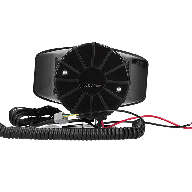 [Australia - AusPower] - Horn For Car - 12V 100W 120dB Car Siren Horn Mic PA Speaker System Emergency Sound Amplifier-7 Tones for Car Truck RV 