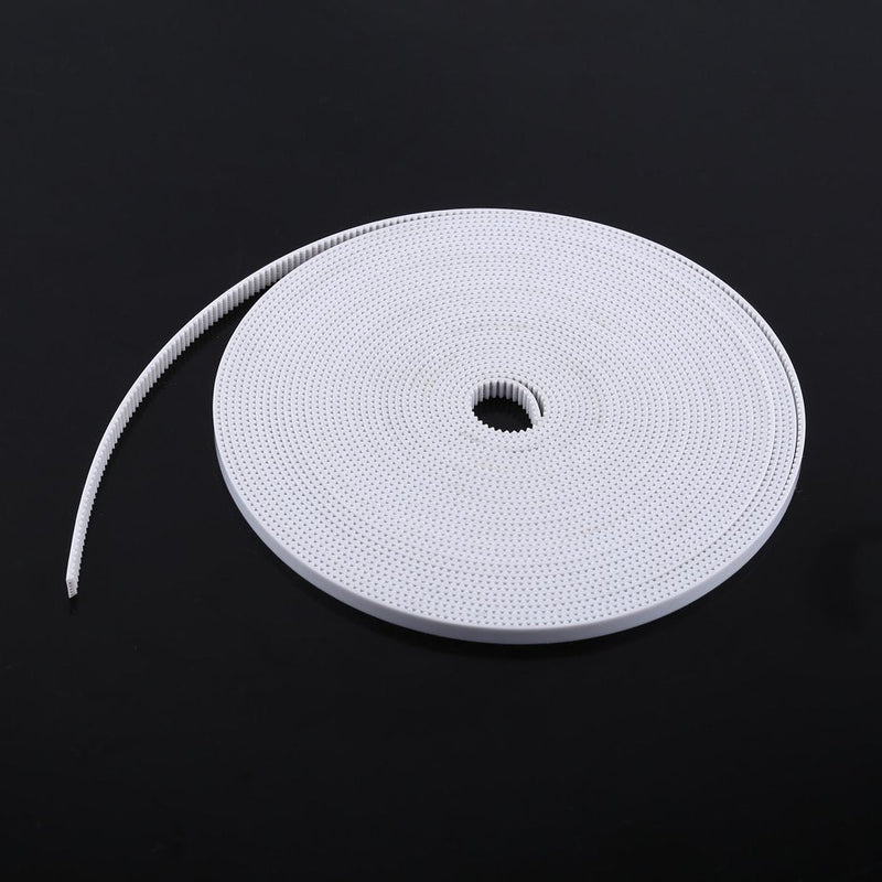 [Australia - AusPower] - 6mm Timing Belt 3D Printer Belt White GT2 Open Synchronous Belt PU with Steel Core 10M 