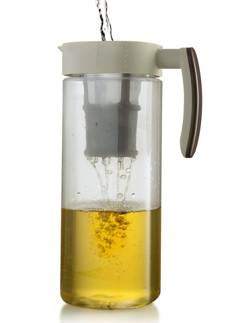 [Australia - AusPower] - Komax Tritan Clear Large (2.1 quart)  Iced Tea Maker with Airtight Lid Twist & Pour -  BPA-Free Pitcher 