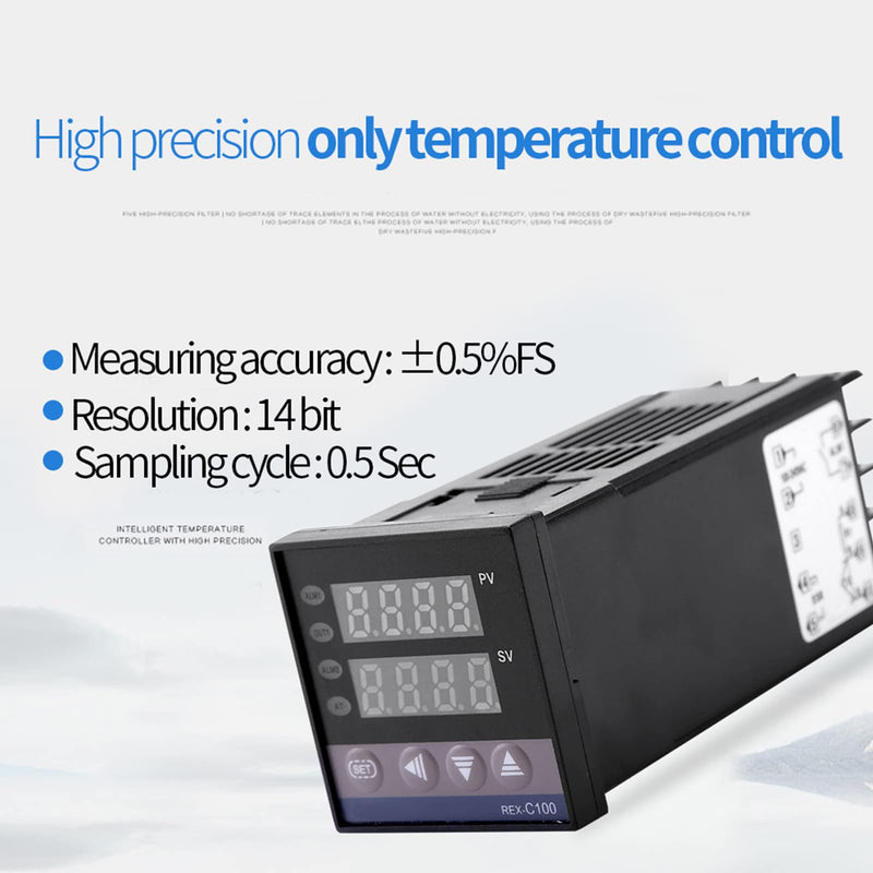 [Australia - AusPower] - REX-C100 AC110V-240V 0℃~1300℃ Alarm Digital LED Temperature Controller 