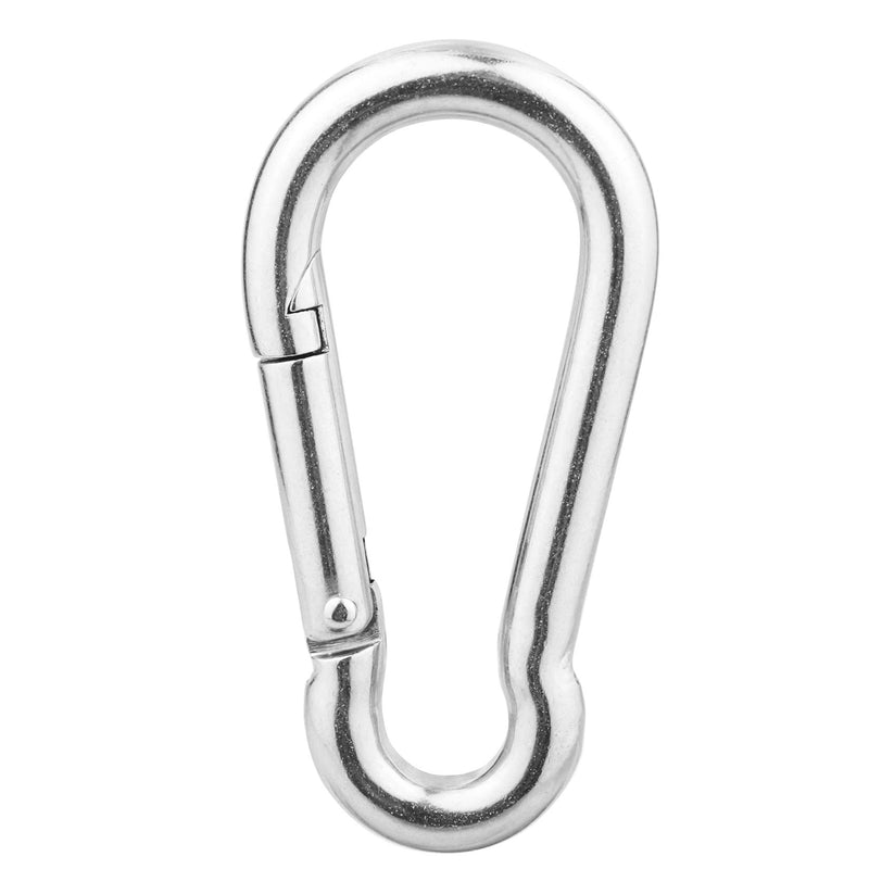[Australia - AusPower] - BNYZWOT M4 5/32 inch Multifunctional Spring Snap Hook Quick Link Lock Ring Carabiner 40mm 304 Stainless Steel Set of 30 
