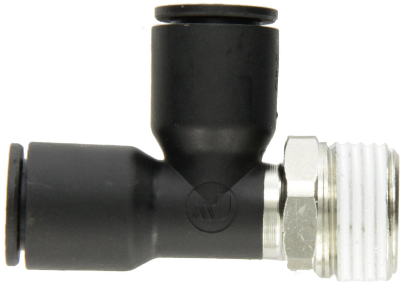 [Australia - AusPower] - Legris 3103 12 13 Nylon & Nickel-Plated Brass Push-to-Connect Fitting, Run Tee, 12 mm Tube OD x 1/4" BSPT Male 