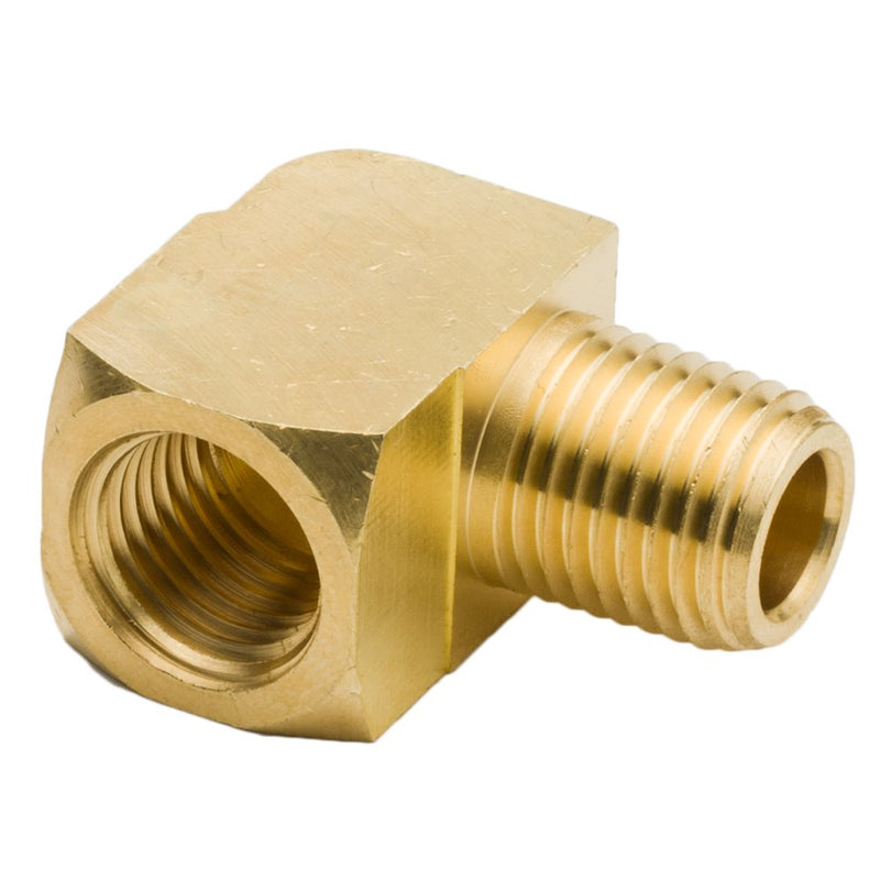 [Australia - AusPower] - transkoot 2 pcs Brass Fitting, 1/8" NPT Male Pipe to 1/8" NPT Female Pipe 90 Degree Barstock Street Elbow 1/8" 