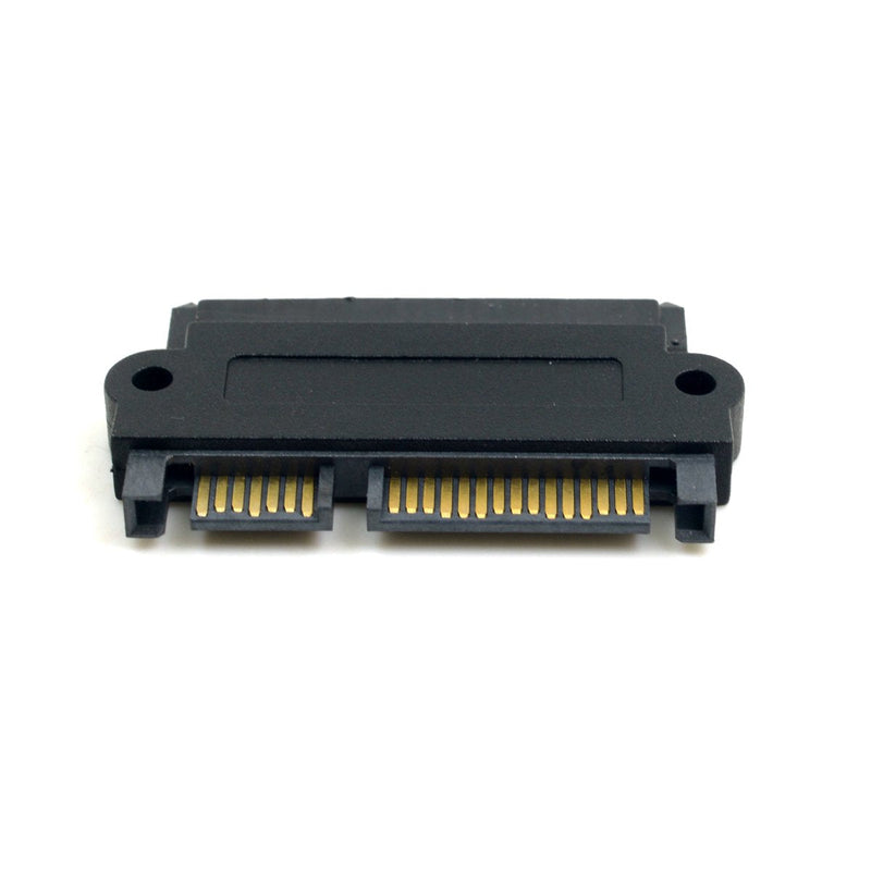 [Australia - AusPower] - CY SATA Hard Disk Drive Raid Adapter with 15 Pin 7 Pin + 15 Pin to SFF-8482 SAS 22 Pin Converter Adapter Straight 